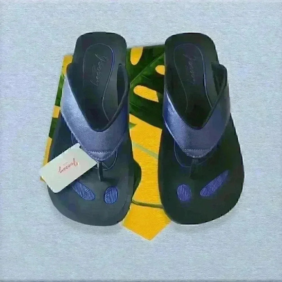 Jeossy Women's 57 Flip Flop Thong Platform Cushion Sandal Size 5 - Picture 3 of 9